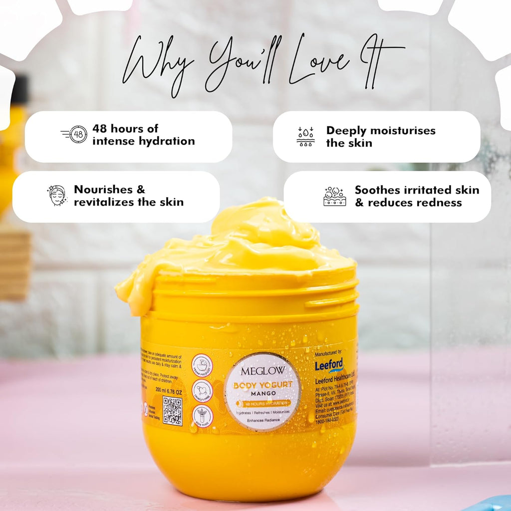 Leeford Meglow Mango Body Yogurt 200ml