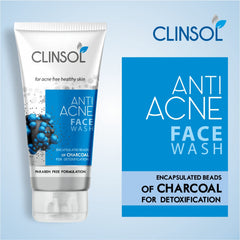 Leeford Clinsol Anti Acne Charcoal Face Wash