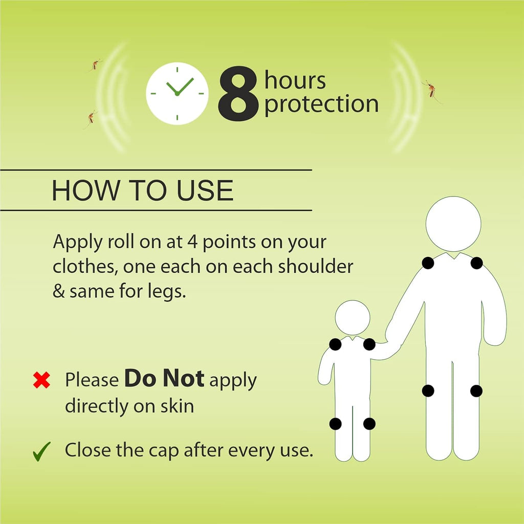 2 X Leeford Mosq Away Anti Mosquito Repellent Roll On 10ml