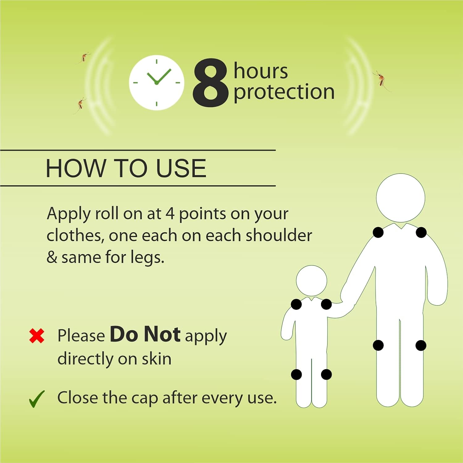 2 X Leeford Mosq Away Anti Mosquito Repellent Roll On 10ml