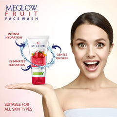 3 X Leeford Meglow Fruit Face Wash 70g