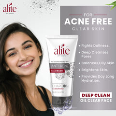 Leeford Alite Anti-Acne Charcoal Face Wash