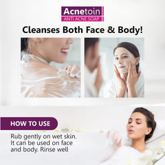 Acnetoin Anti Acne For Pimple And Acne Free Skin Soap