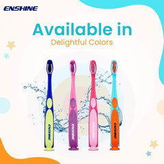 Leeford Enshine For 12+ Months Babies Tongue Cleaner Easy Grip Multi Colors Soft Toothbrush