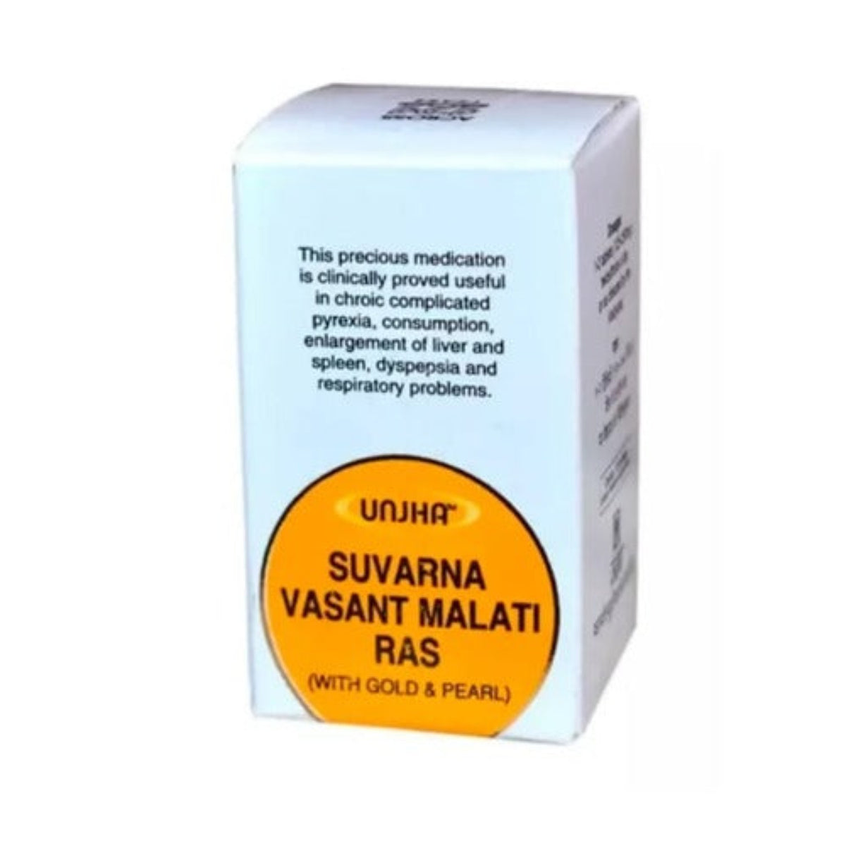 Unjha Ayurvedic Vasant Malti Ras (Swarna Yukta) Tablet