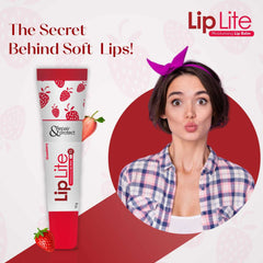 2 Leeford Lip Lite Lip Balm With SPF 15 Strawberry Flavor 15g