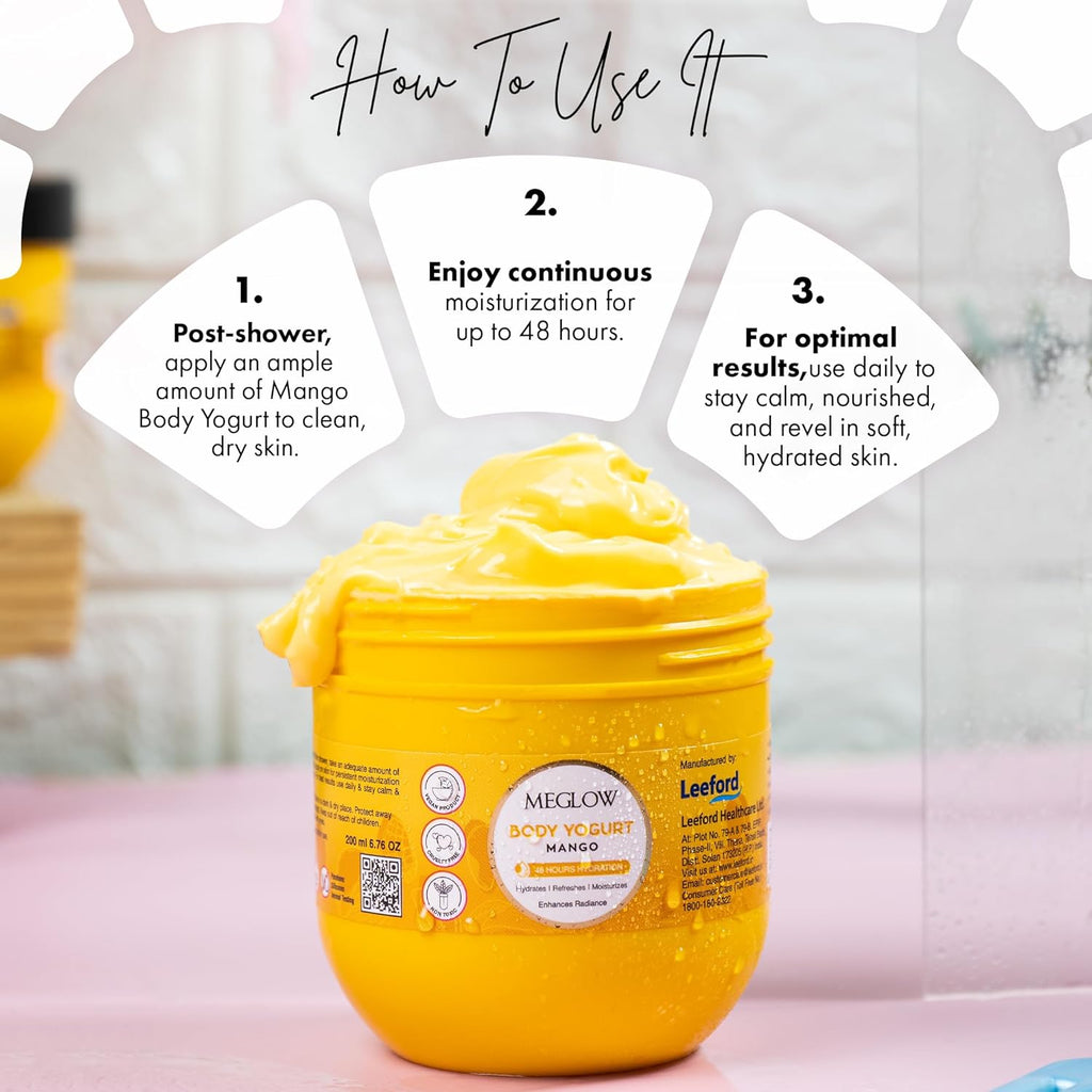 Leeford Meglow Mango Body Yogurt 200ml