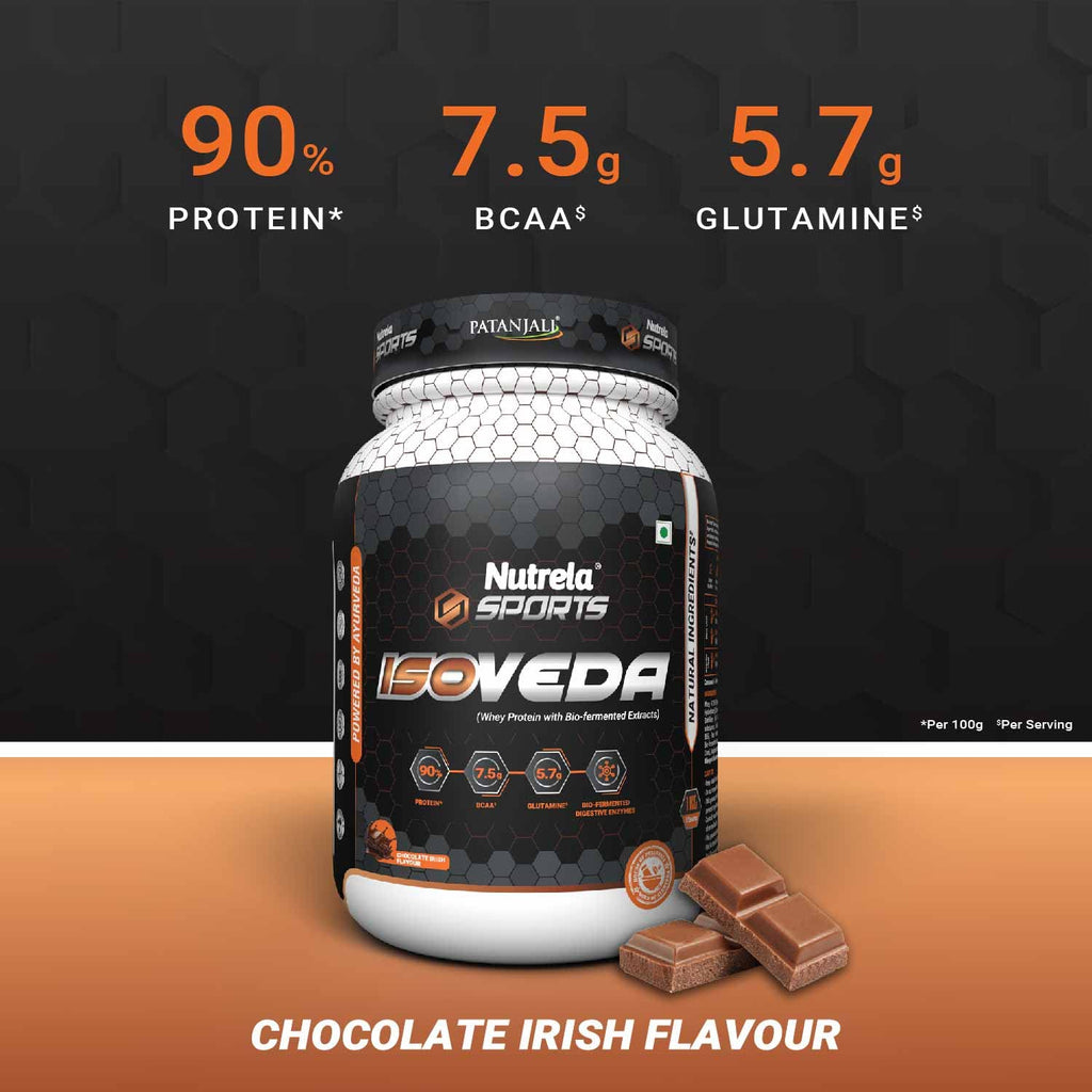Patanjali Nutrela Sports Isoveda Schokoladen-Irish-Pulver