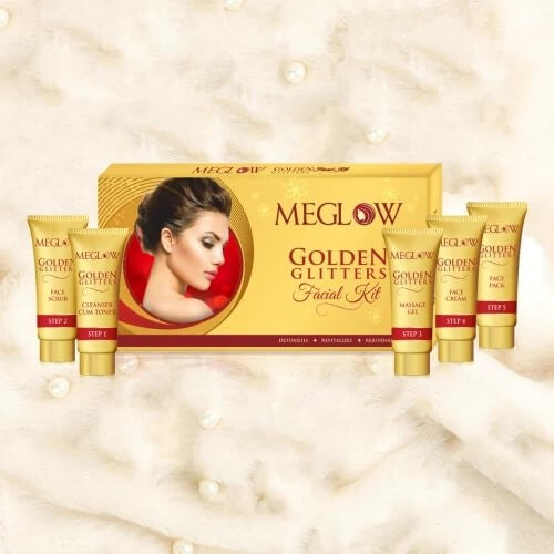 Leeford Meglow Gold Gesichtspflegeset für sofortigen Glanz, 105 g