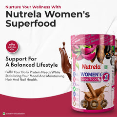 Patanjali Nutrela Women's Superfood Chocolate Flavor Powder 400g