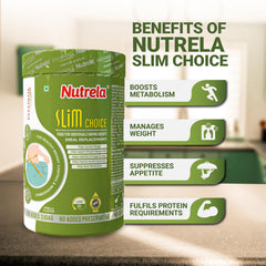 Patanjali Nutrela Slim Choice Meal Replacement Shake For Weight Loss Vanilla Flavor Powder 500gm