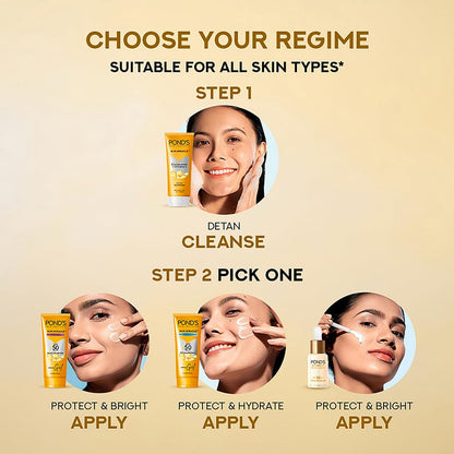 Pond's Detan For Tan Removal in Just 7 Days Contains Vitamin C Niacinamide Facewash 100gm