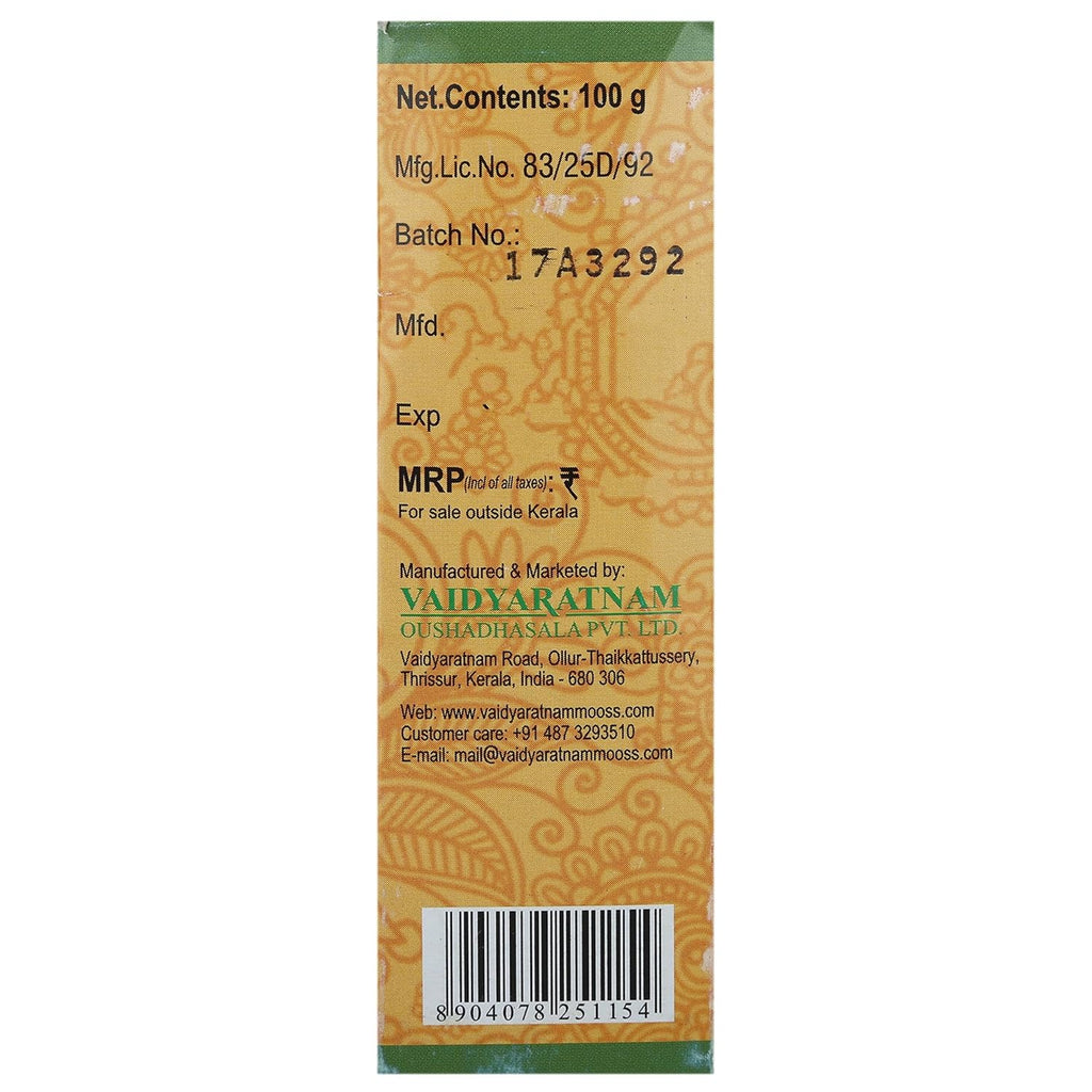 Vaidyaratnam Ayurvedisches Kolakulathadi Choornam Pulver