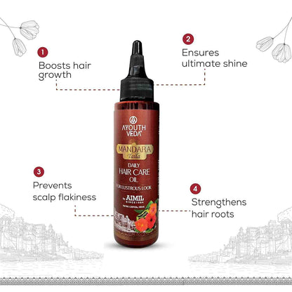 Aimil Ayouthveda Cosmetics Mandara Taila Daily Hair Care Oil 100ml