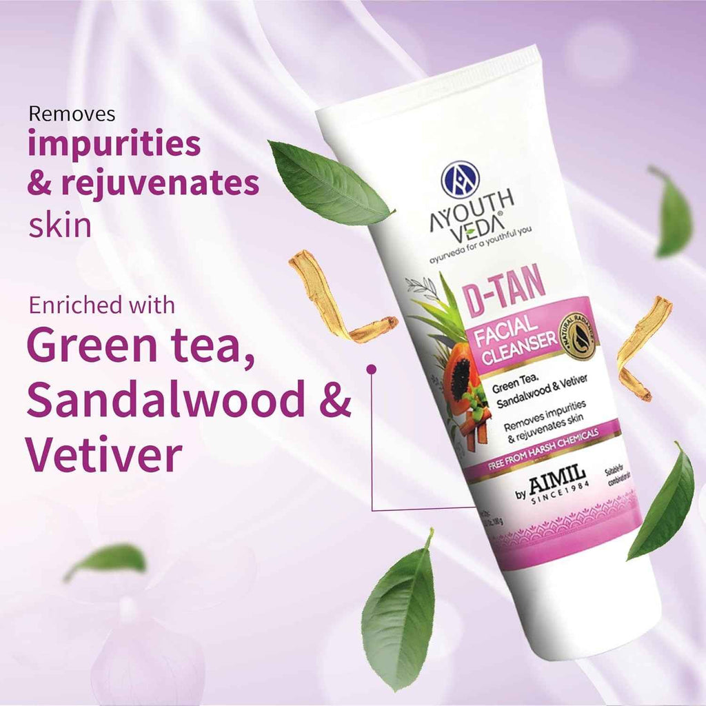 Aimil Ayouthveda Cosmetics D Tan Facial Cleanser 100g
