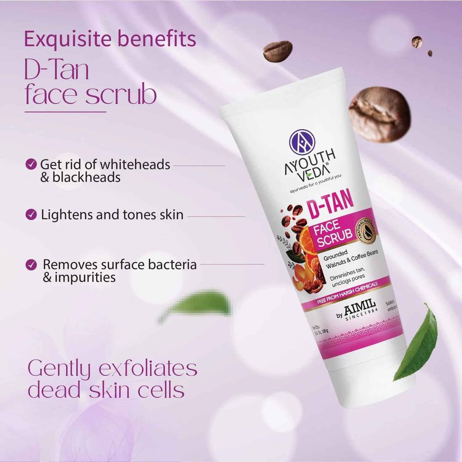 Aimil Ayouthveda D-Tan Face Scrub Ayurvedic – 100g