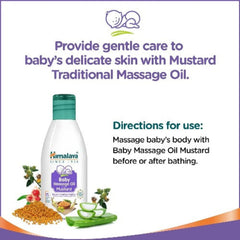 Himalaya Herbal Ayurvedic Baby Care Massageöl Regelmäßiges Massieren stärkt die Muskeln und fördert das Wachstum (Senf) Öl
