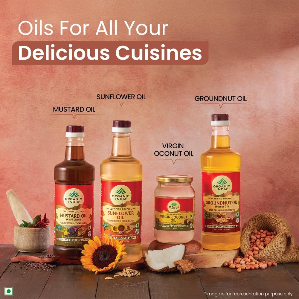 Organic India Groundnut Oil 1 Litre