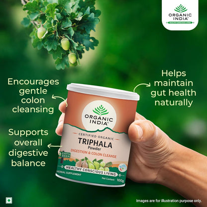 Organic India Triphala Capsule & Powder to Purify Blood & Cure Digestion