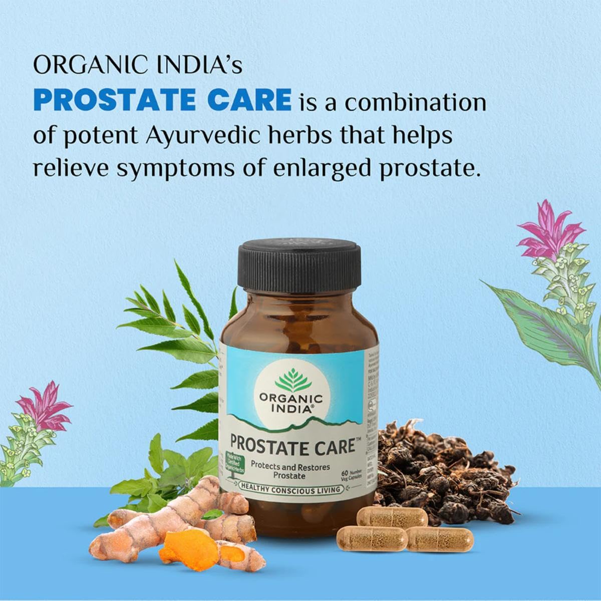 Organic India Prostate Care Capsules
