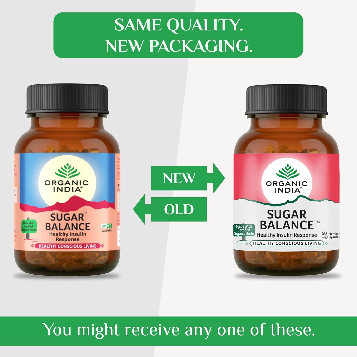 Organic India Ayurvedic Sugar Balance Capsules