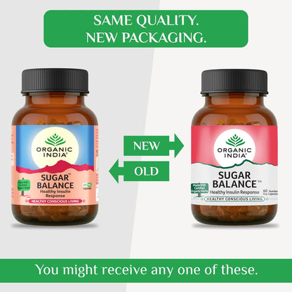 Organic India Ayurvedic Sugar Balance Capsules