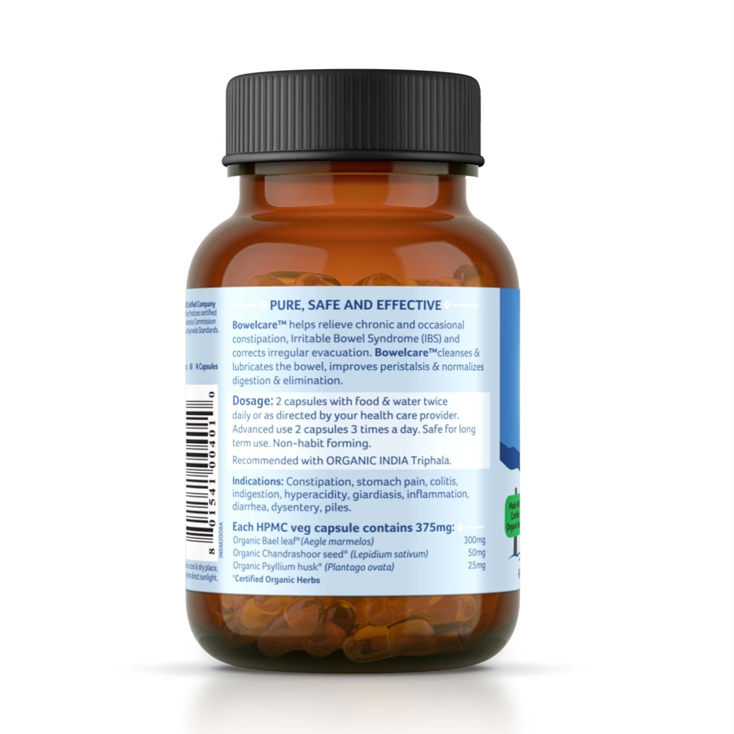 Organic India Ayurvedic Bowelcare Capsule