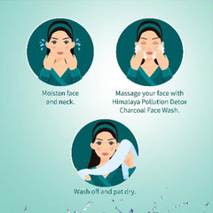 Himalaya Herbal Ayurvedic Personal Care Pollution Detox Charcoal entgiftet und reinigt die Haut, Gesichtswaschmittel