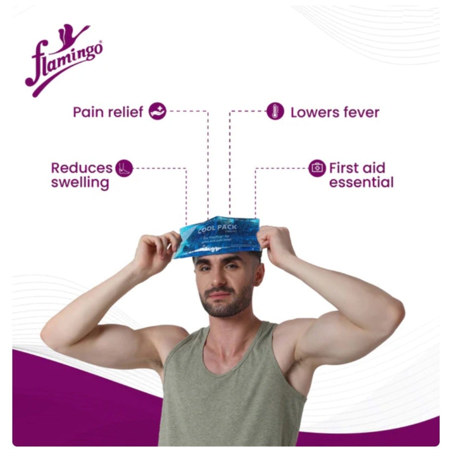 Flamingo Health Orthopaedic Flamingo Cool Pack Non Toxic Gel