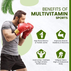 Himalayan Organics Мультивитамины для спорта с 60+ жизненно важными питательными веществами и 13 смесями для повышения эффективности с ферментами, 60 таблеток