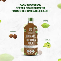 Himalayan Organics Bio-Triphala-Saft unterstützt den Stoffwechsel und die Immunität. Natürlicher kaltgepresster Bio-Saft mit Antioxidantien (1 l)
