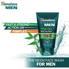 Himalaya Herbal Ayurvedic Personal Care Men Pimple Clear Neem Fast And Strong Action On Pimples Face Wash Liquid