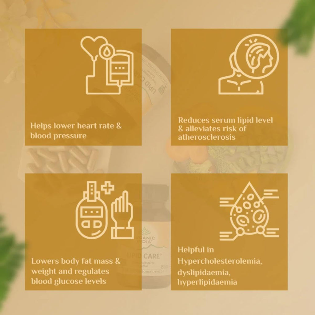 Organic India Ayurvedic Lipid Care Capsules