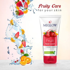 3 X Leeford Meglow Fruit Face Wash 70g