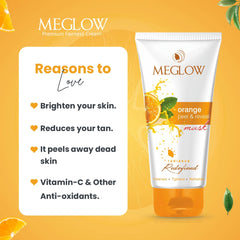 Leeford Meglow Orange Peel And Reveal Mask 70g