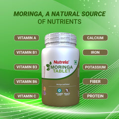 Patanjali Nutrela 1000mg Moringa 60 Tablets