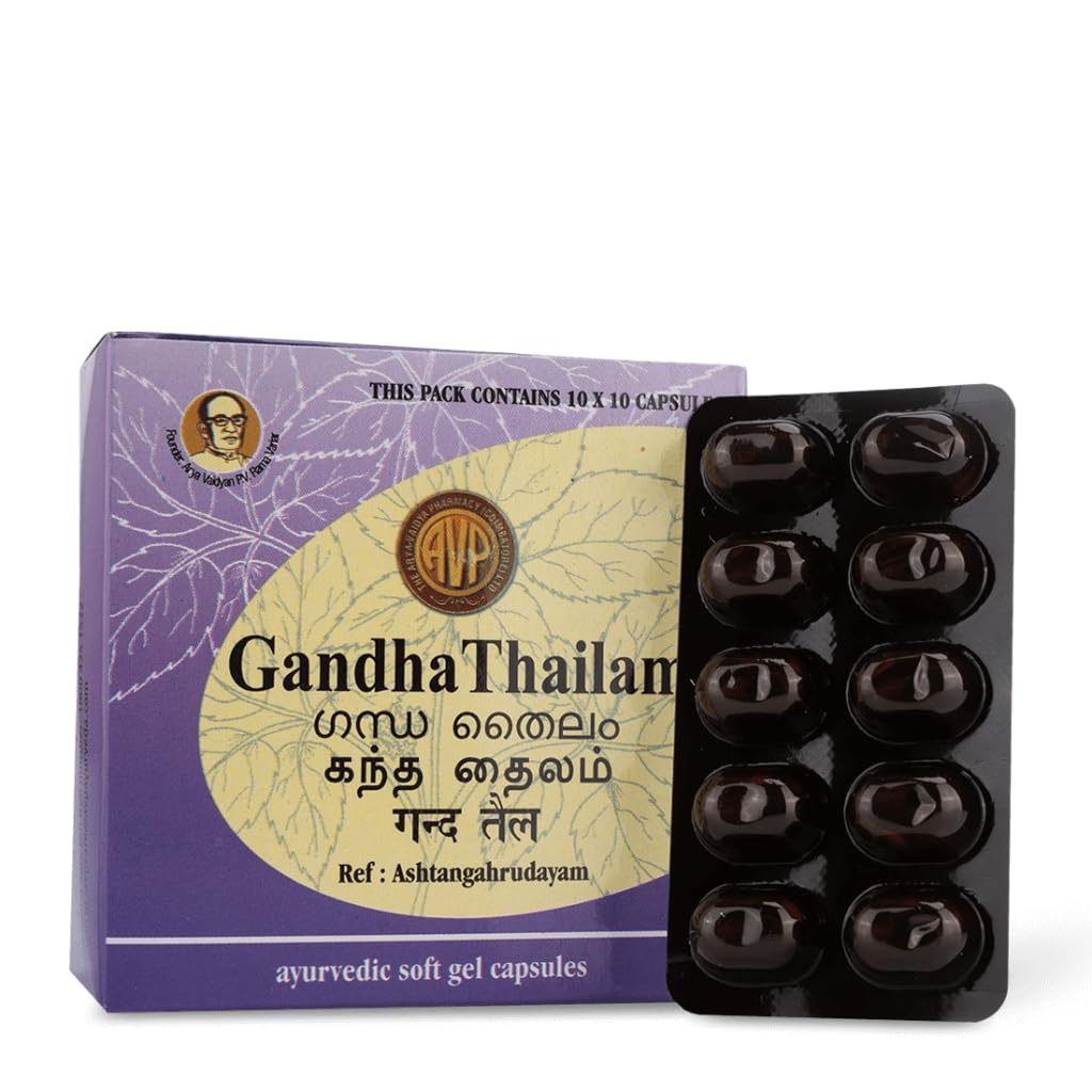 AVP Ayurvedic Gandha Thailam Gel Capsules