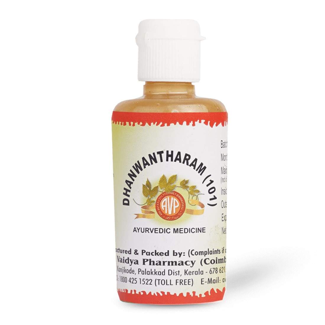 AVP Ayurvedic Dhanwantaram (101) Thailam Oil 10ml & 25ml