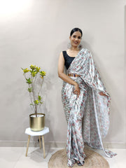 Bollywood Indian Pakistani Ethnic Party Wear Women Soft Pure Premium Imported Lycra Silk Saree/Sari