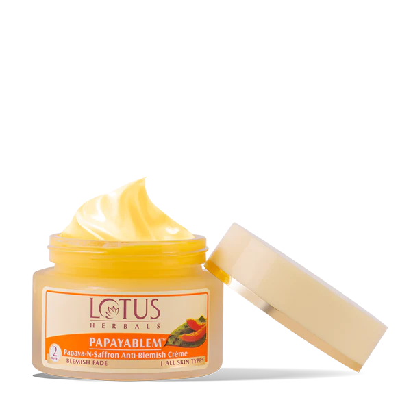 Lotus Herbals Cosmetics Papaya Blem Papaya n Saffron Anti Blemish Cream 50g