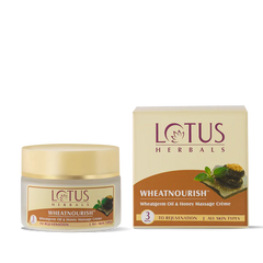 Lotus Herbals Cosmetics Wheatnourish Wheatgerm Oil Honey Massage Cream