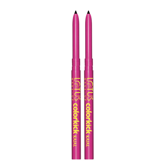 Lotus Make Up Cosmetics Colorkick Kajal Black (Pack of 2)