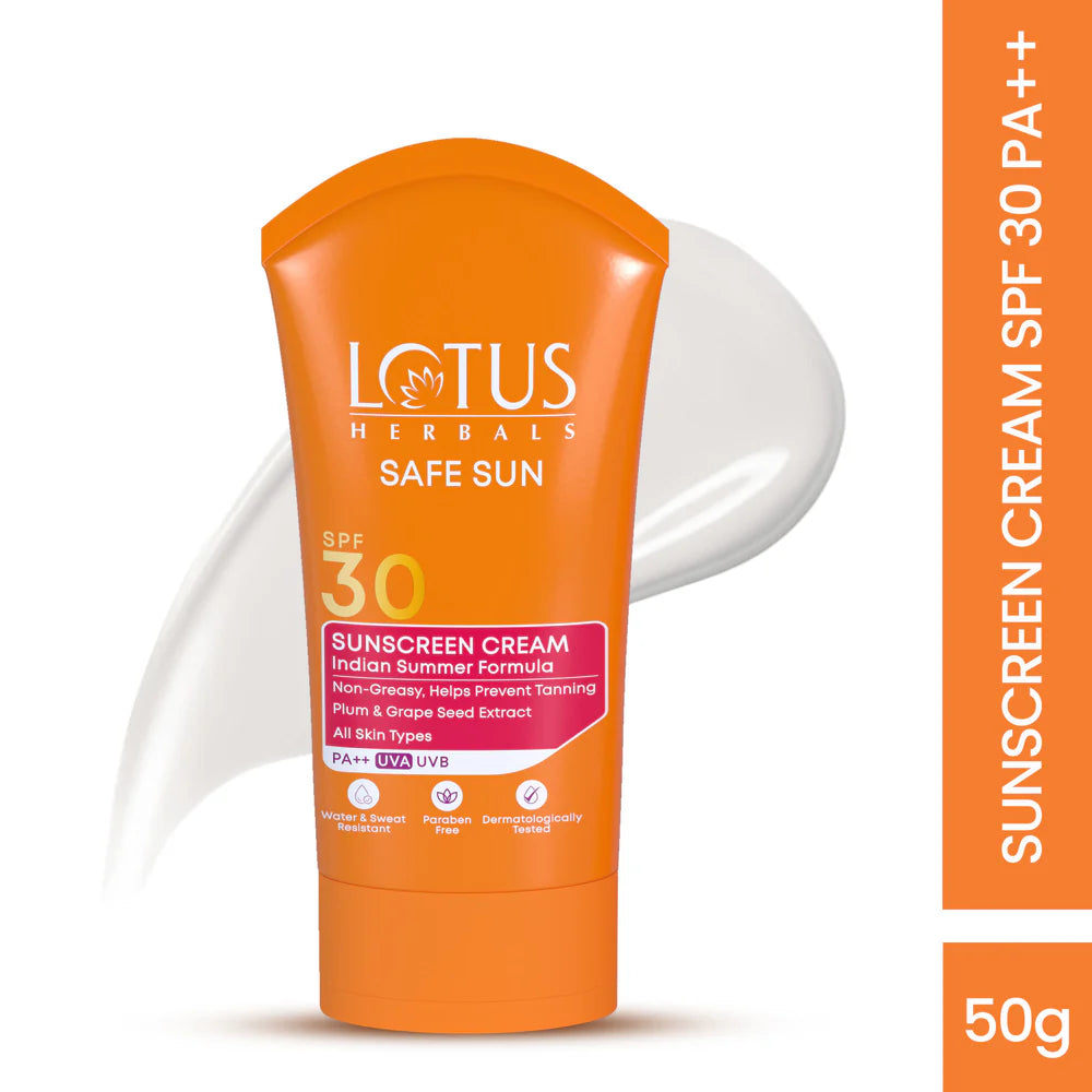Lotus Herbals Cosmetics Safe Sun Sunscreen Cream SPF 30 PA++