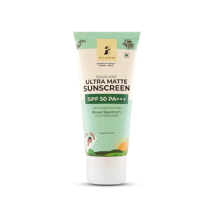 Pilgrim Cosmetics Squalane Ultra Matte Sunscreen SPF 50 PA+++ 50g