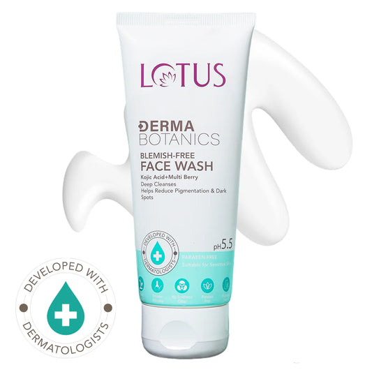 Lotus Cosmetics Derma Botanics Kojic Acid + Multi Berry Blemish Free Facewash 100g