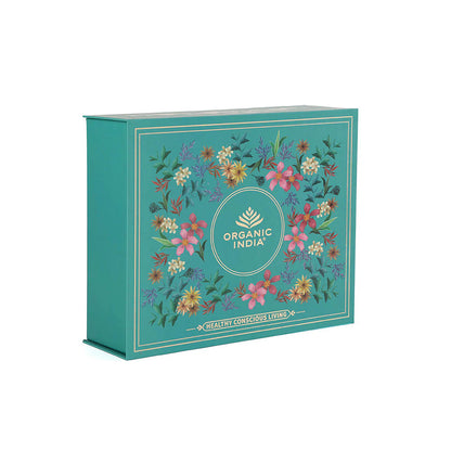 Organic India Exotic Brew Green Tea Infusion Gift Box Set