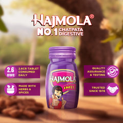 Dabur Hajmola Tasty Digestive Anardana,Chatcola,Imli,Limcola,Pudina & Regular 120 Tablets