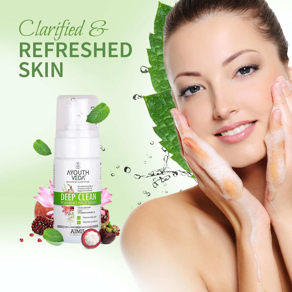 Aimil Ayouthveda Deep Clean Foaming Face Wash Ayurvedic – 100ml