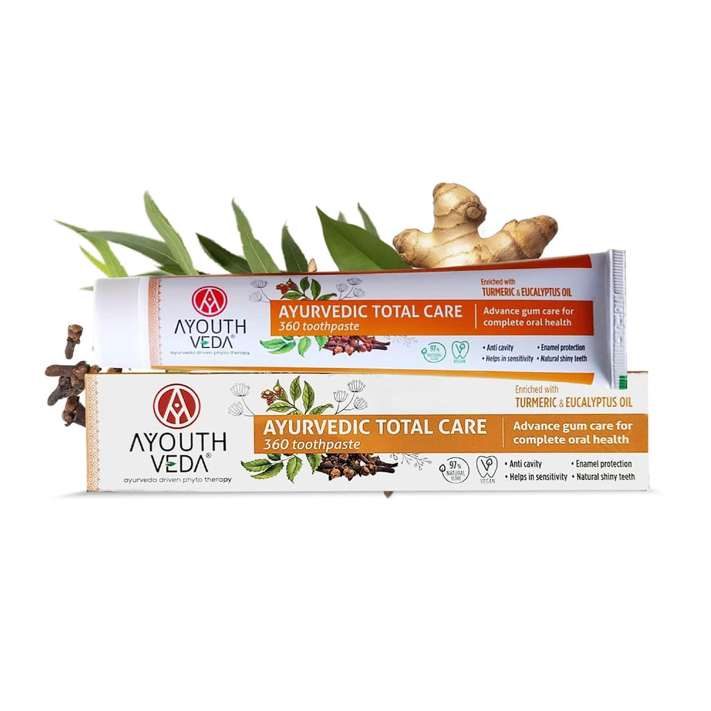 Ayouthveda Ayurvedic Toothpaste (Natural / Charcoal White / Total Care / Mint Gel)