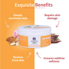 Aimil Ayouthveda Cosmetics Skin Richment Body Butter With Mango and Cocoa Butter For Moisturized & Super Soft Skin 200g